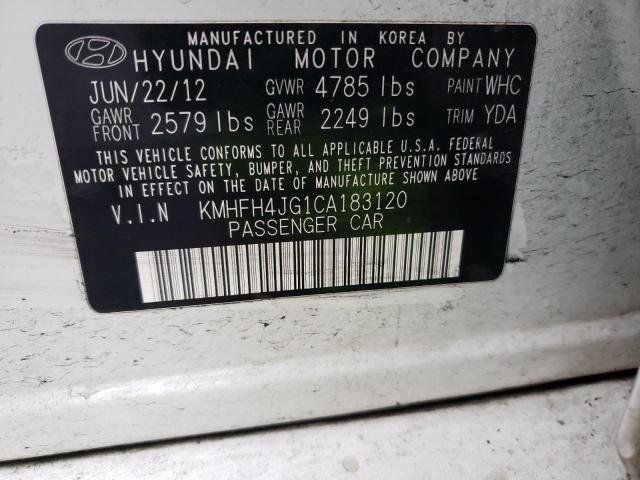 Photo 11 VIN: KMHFH4JG1CA183120 - HYUNDAI AZERA GLS 