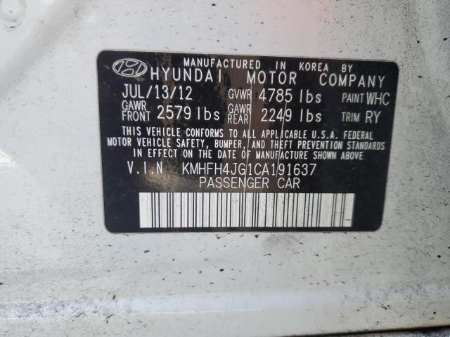 Photo 11 VIN: KMHFH4JG1CA191637 - HYUNDAI AZERA 