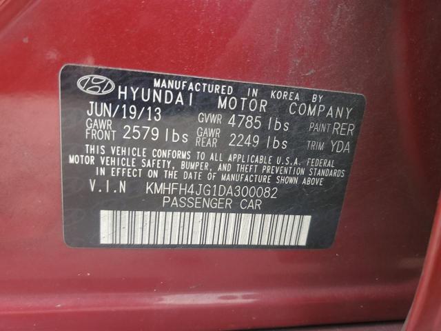 Photo 11 VIN: KMHFH4JG1DA300082 - HYUNDAI AZERA 