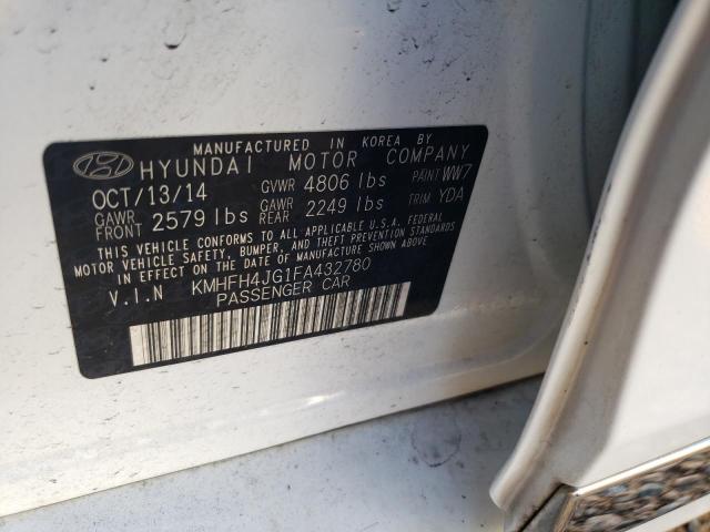 Photo 9 VIN: KMHFH4JG1FA432780 - HYUNDAI AZERA LIMI 