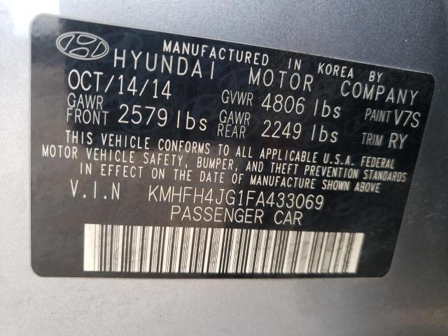 Photo 9 VIN: KMHFH4JG1FA433069 - HYUNDAI AZERA LIMI 