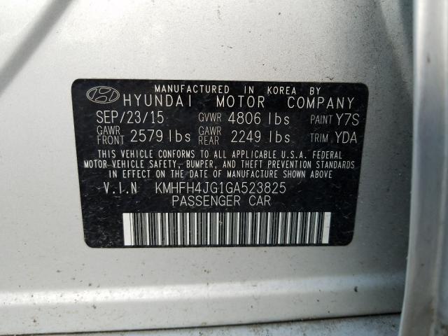 Photo 9 VIN: KMHFH4JG1GA523825 - HYUNDAI AZERA LIMI 