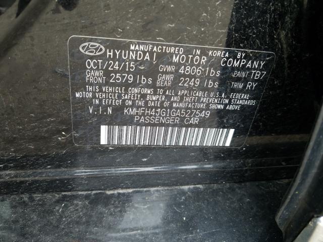 Photo 9 VIN: KMHFH4JG1GA527549 - HYUNDAI AZERA LIMI 