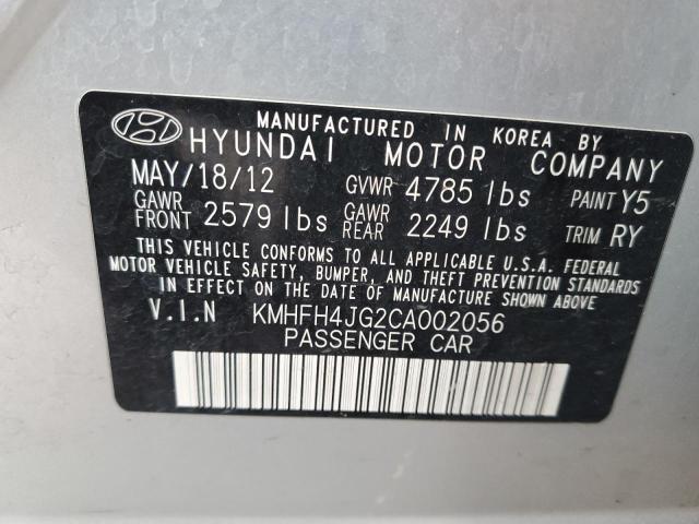 Photo 12 VIN: KMHFH4JG2CA002056 - HYUNDAI AZERA GLS 