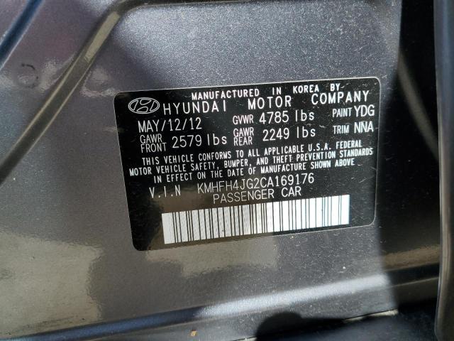 Photo 11 VIN: KMHFH4JG2CA169176 - HYUNDAI AZERA GLS 