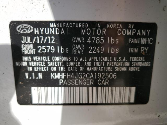 Photo 11 VIN: KMHFH4JG2CA192506 - HYUNDAI AZERA GLS 