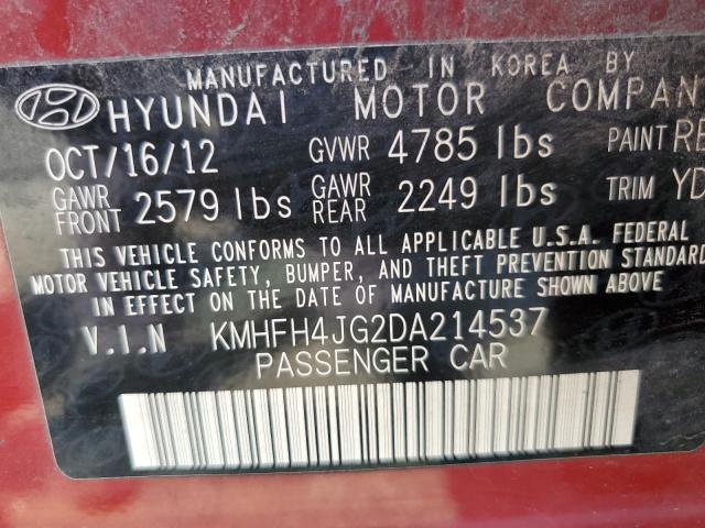 Photo 11 VIN: KMHFH4JG2DA214537 - HYUNDAI AZERA GLS 