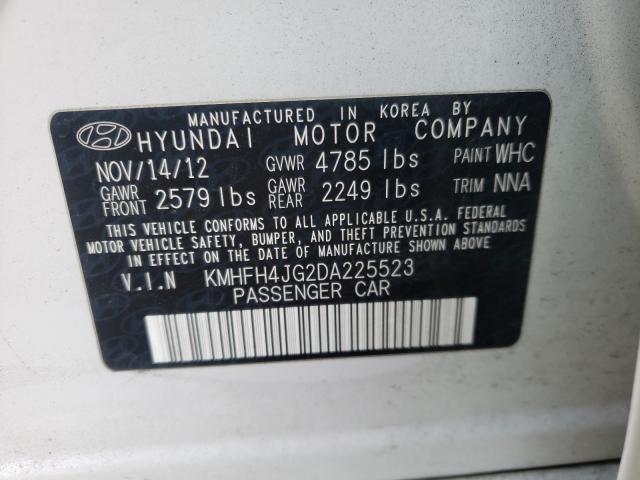 Photo 9 VIN: KMHFH4JG2DA225523 - HYUNDAI AZERA GLS 