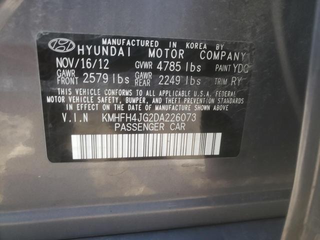 Photo 9 VIN: KMHFH4JG2DA226073 - HYUNDAI AZERA GLS 