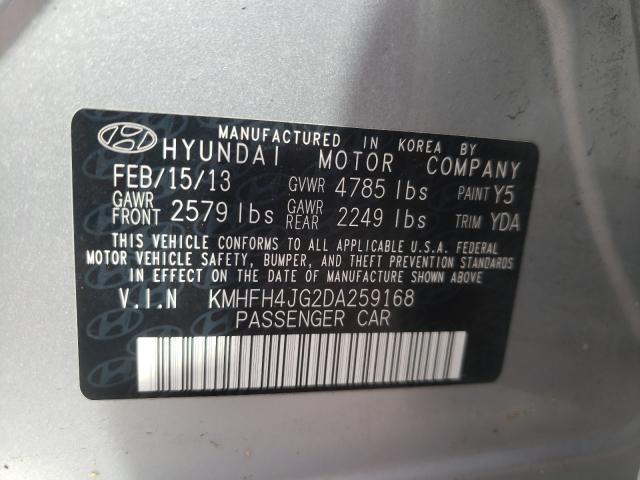 Photo 9 VIN: KMHFH4JG2DA259168 - HYUNDAI AZERA GLS 