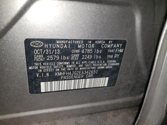 Photo 11 VIN: KMHFH4JG2EA342651 - HYUNDAI AZERA 