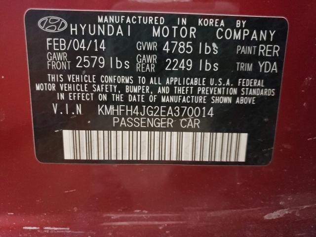 Photo 9 VIN: KMHFH4JG2EA370014 - HYUNDAI AZERA GLS 