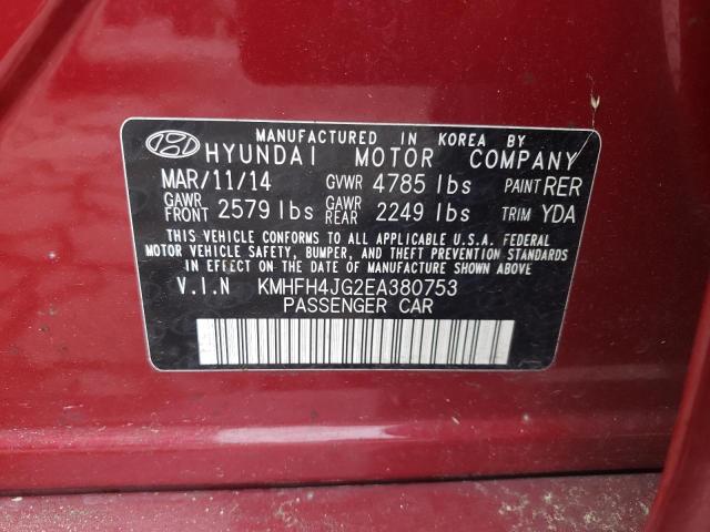 Photo 11 VIN: KMHFH4JG2EA380753 - HYUNDAI AZERA GLS 