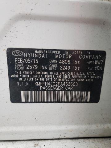 Photo 9 VIN: KMHFH4JG2FA463603 - HYUNDAI AZERA LIMI 