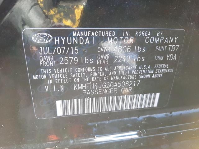 Photo 9 VIN: KMHFH4JG2GA508217 - HYUNDAI AZERA LIMI 