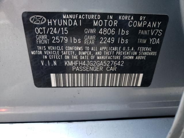 Photo 9 VIN: KMHFH4JG2GA527642 - HYUNDAI AZERA LIMI 