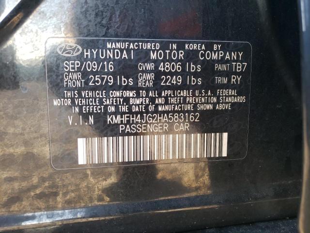 Photo 11 VIN: KMHFH4JG2HA583162 - HYUNDAI AZERA LIMI 