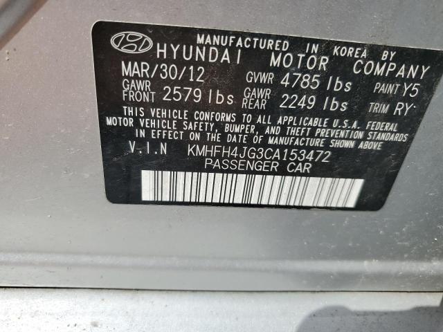 Photo 11 VIN: KMHFH4JG3CA153472 - HYUNDAI AZERA 