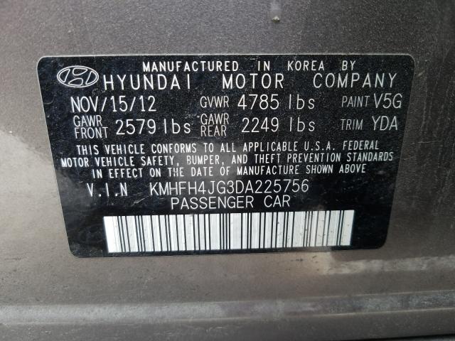 Photo 9 VIN: KMHFH4JG3DA225756 - HYUNDAI AZERA GLS 