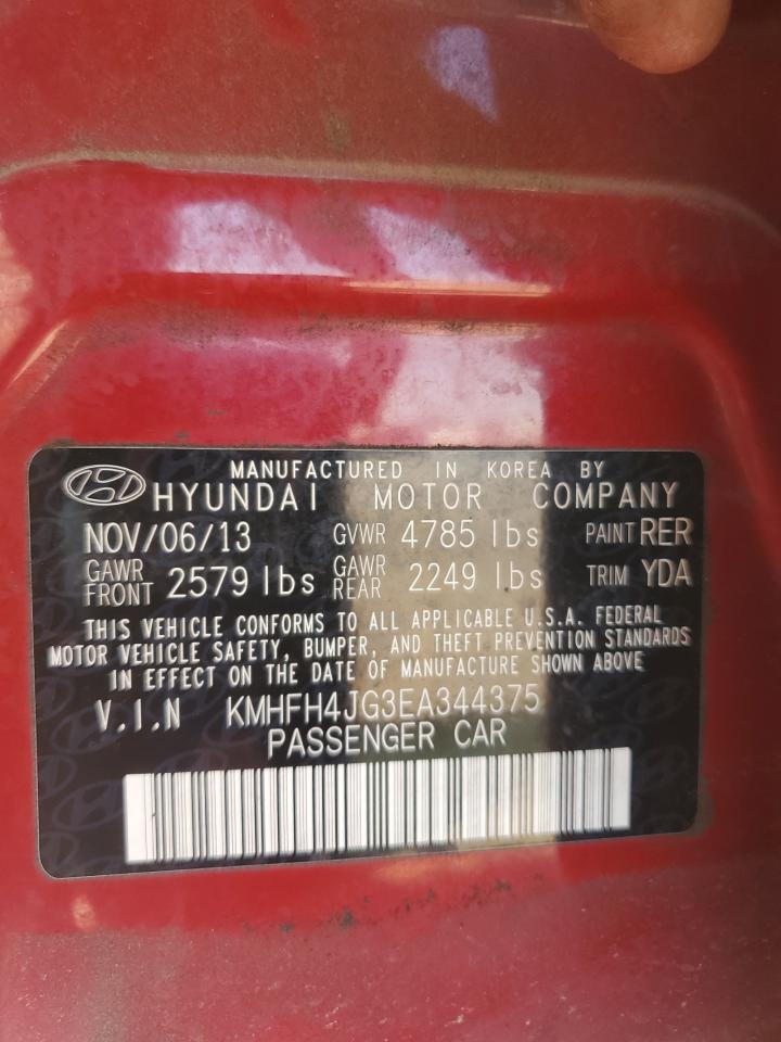 Photo 11 VIN: KMHFH4JG3EA344375 - HYUNDAI AZERA 