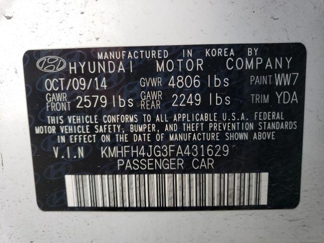 Photo 9 VIN: KMHFH4JG3FA431629 - HYUNDAI AZERA LIMI 