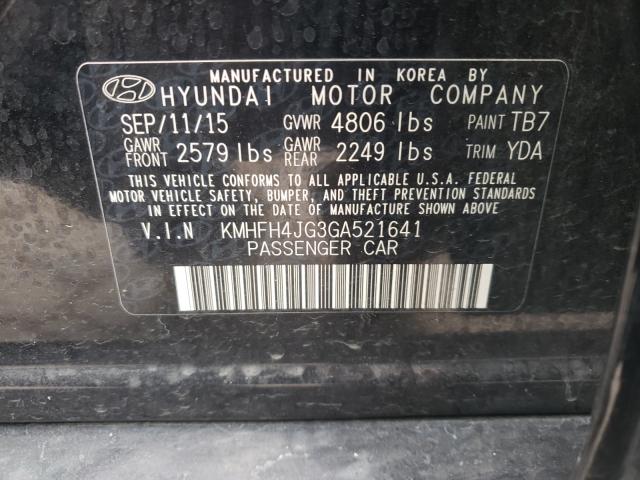 Photo 9 VIN: KMHFH4JG3GA521641 - HYUNDAI AZERA LIMI 