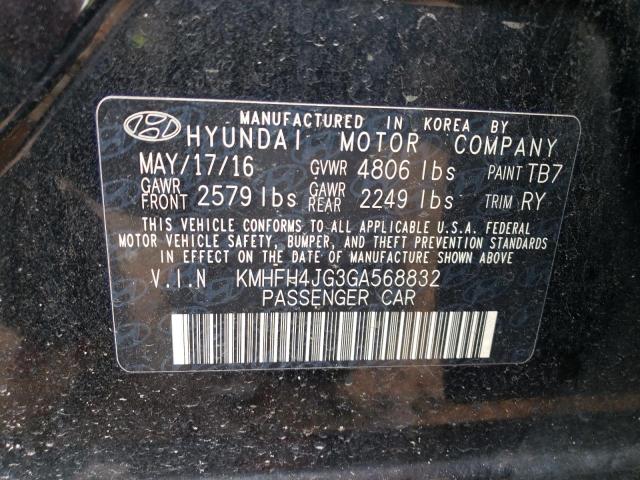 Photo 11 VIN: KMHFH4JG3GA568832 - HYUNDAI AZERA LIMI 