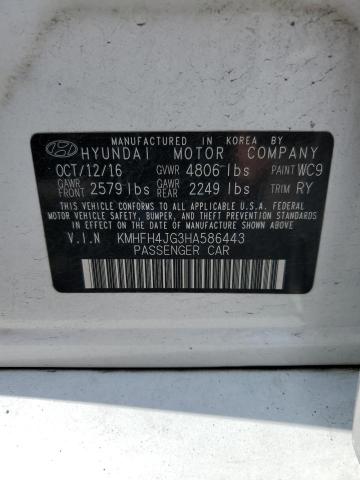 Photo 12 VIN: KMHFH4JG3HA586443 - HYUNDAI AZERA LIMI 