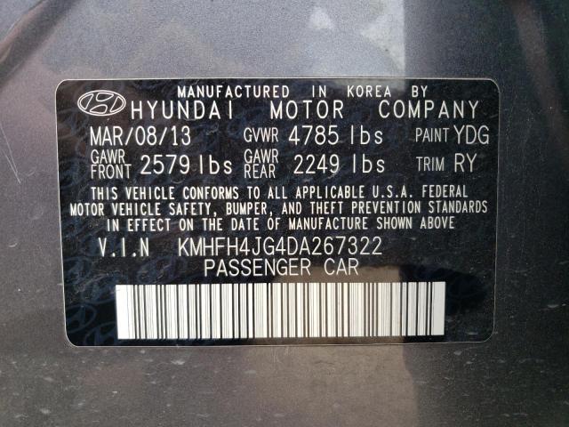 Photo 11 VIN: KMHFH4JG4DA267322 - HYUNDAI AZERA GLS 