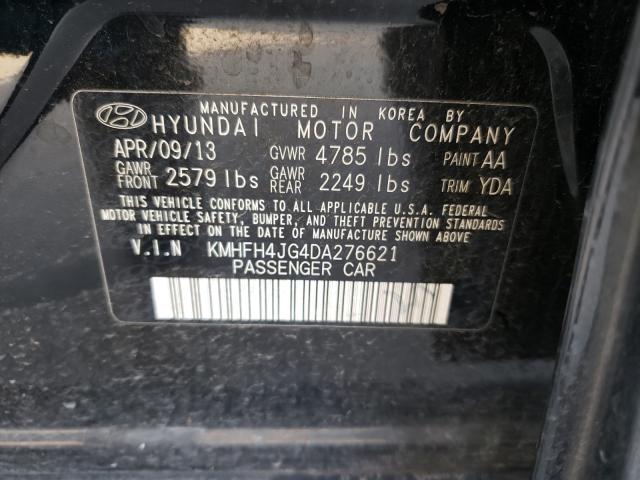 Photo 9 VIN: KMHFH4JG4DA276621 - HYUNDAI AZERA GLS 