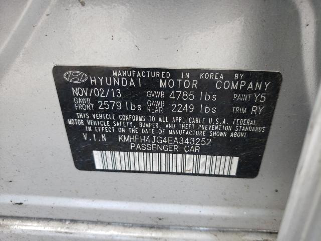 Photo 12 VIN: KMHFH4JG4EA343252 - HYUNDAI AZERA GLS 