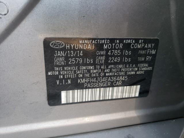 Photo 9 VIN: KMHFH4JG4EA364845 - HYUNDAI AZERA GLS 