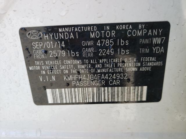 Photo 9 VIN: KMHFH4JG4EA424932 - HYUNDAI AZERA GLS 