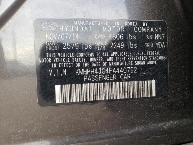 Photo 9 VIN: KMHFH4JG4FA440792 - HYUNDAI AZERA LIMI 