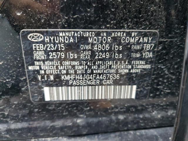 Photo 11 VIN: KMHFH4JG4FA467636 - HYUNDAI AZERA LIMI 