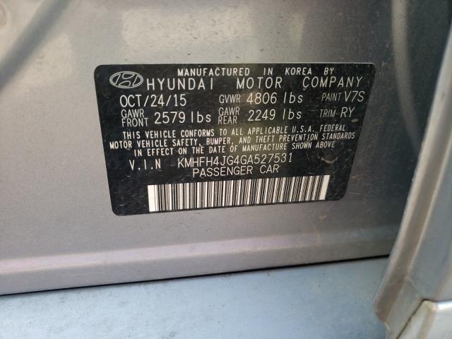 Photo 9 VIN: KMHFH4JG4GA527531 - HYUNDAI AZERA LIMI 