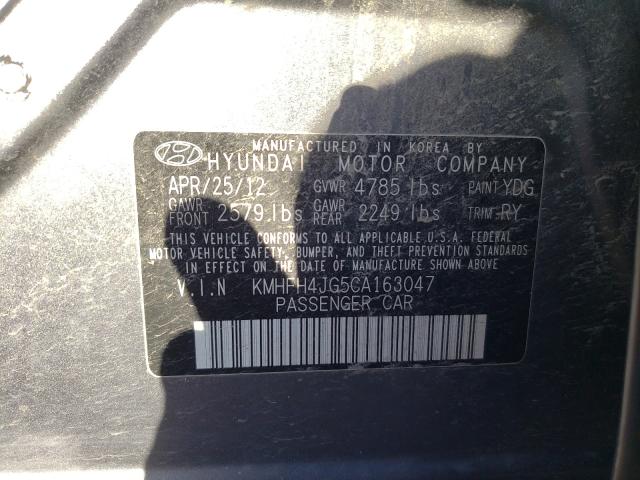 Photo 9 VIN: KMHFH4JG5CA163047 - HYUNDAI AZERA GLS 