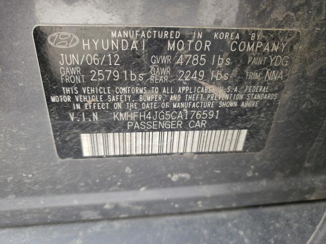 Photo 9 VIN: KMHFH4JG5CA176591 - HYUNDAI AZERA GLS 