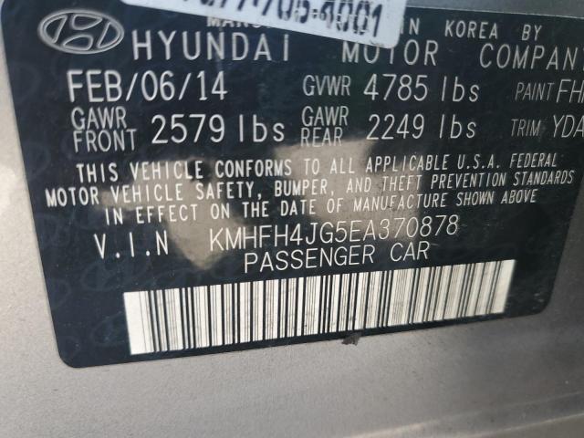 Photo 11 VIN: KMHFH4JG5EA370878 - HYUNDAI AZERA 