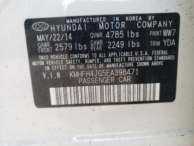 Photo 9 VIN: KMHFH4JG5EA398471 - HYUNDAI AZERA GLS 