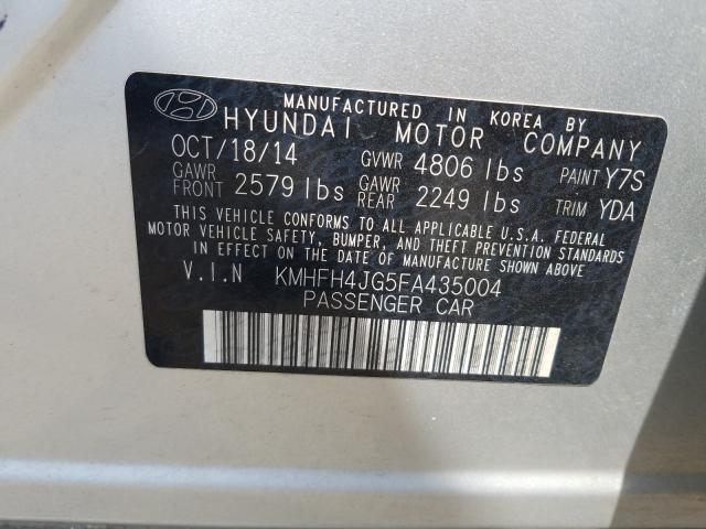 Photo 9 VIN: KMHFH4JG5FA435004 - HYUNDAI AZERA LIMI 