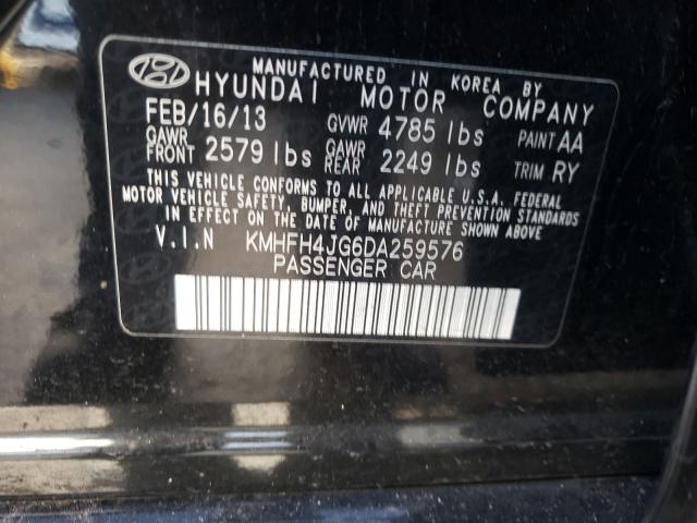 Photo 9 VIN: KMHFH4JG6DA259576 - HYUNDAI AZERA GLS 