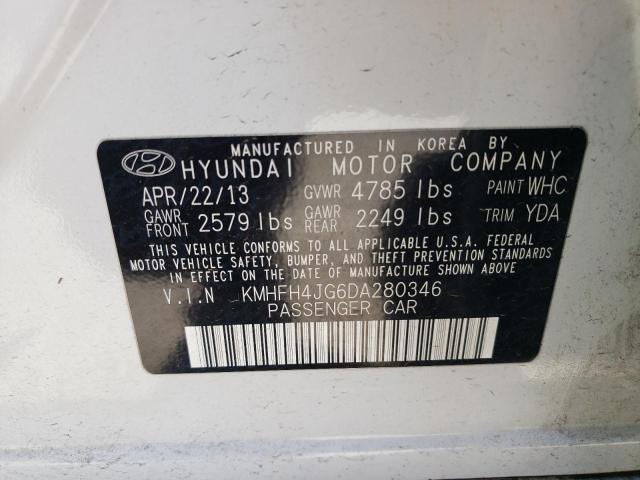 Photo 9 VIN: KMHFH4JG6DA280346 - HYUNDAI AZERA GLS 