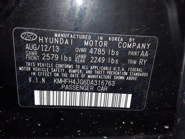 Photo 9 VIN: KMHFH4JG6DA316763 - HYUNDAI AZERA GLS 