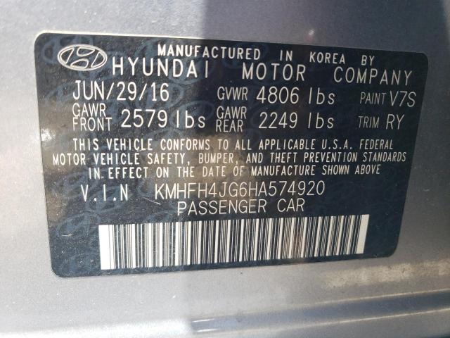 Photo 12 VIN: KMHFH4JG6HA574920 - HYUNDAI AZERA LIMI 