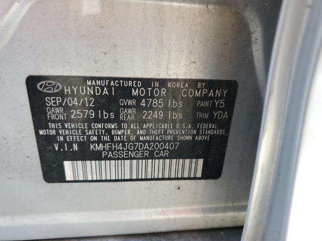 Photo 11 VIN: KMHFH4JG7DA200407 - HYUNDAI AZERA GLS 