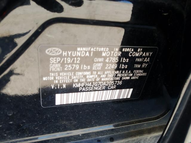 Photo 9 VIN: KMHFH4JG7DA205736 - HYUNDAI AZERA GLS 