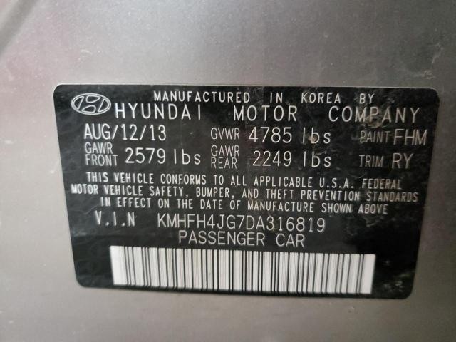 Photo 9 VIN: KMHFH4JG7DA316819 - HYUNDAI AZERA GLS 