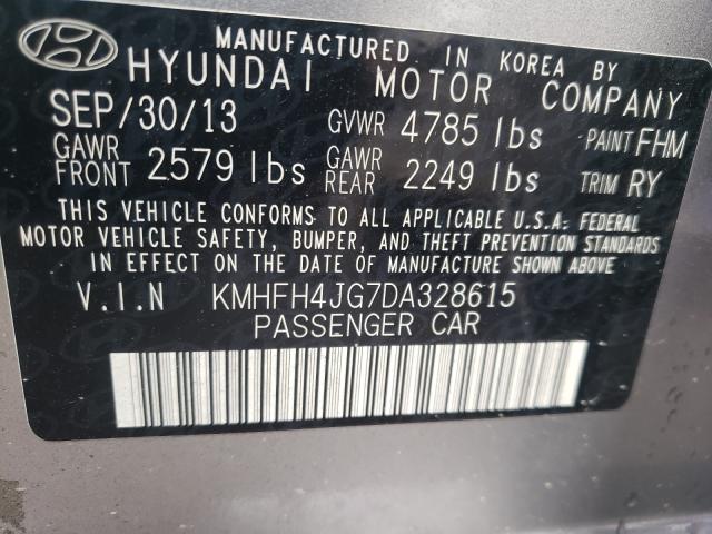 Photo 9 VIN: KMHFH4JG7DA328615 - HYUNDAI AZERA GLS 