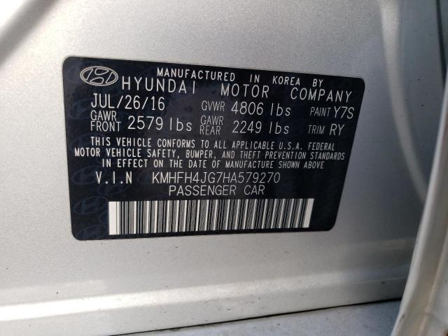 Photo 12 VIN: KMHFH4JG7HA579270 - HYUNDAI AZERA LIMI 